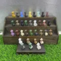 Natuurlijk kristal alpaca beeldje edelsteen gesneden dier standbeeld kristal decor - Gemengde Kleuren Willekeurig Verzonden