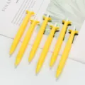 Ensemble de crayons mécaniques jaunes mignons, poignée en caoutchouc, papeterie créative. - Porte-mine Banane / 0.7mm