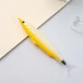 Novelty yellow fish shape ballpoint pen creative funny cartoon student gift writing pen - 0.5mm / Gold