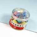 Kleurrijke binderclips 19mm in vat verpakt kantoorartikelen testpapier set van 40st - Set van 40 Stuks / 19mm / Kleurrijk