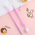 Cute tulip gel pens candy color student stationery smooth writing lovely pink kawaii school pen - Purple
