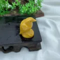 Naturstein Adler Kristall Skulptur, 3cm Edelstein Vogel Figur für Heimdekoration. - Goldener Quarz