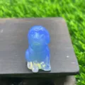 3cm edelstein welpe kristall figur tier skulptur handgeschnitzt deko geschenk. - Blauer Opalit