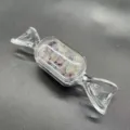 Kristallsplitter Bonbon Glasbehälter transparente Flasche mit bunten Edelsteinen Tischdeko Geschenk - Bunter Fluorit