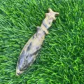 Pugnale in cristallo di pietra semi-preziosa naturale scultura dettaglio decorazione - Diaspro Leopardo
