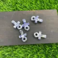 Colgante Ankh de piedra natural de 3cm cruz de cristal joya accesorio espiritual - Sodalita Azul