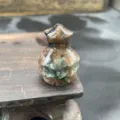 Mini natural stone Christmas tree crystal carving ornament desktop gift decor 3cm. - Roadside Stone