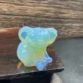 Lindo koala de cristal de opalita tallado 3cm estatuilla de animal de piedra curativa - Opalita