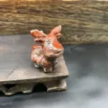Figura de alce de cristal de piedra natural tallada, miniatura animal para decoración. - Ágata Mexicana