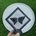 Natur-Halbedelstein Kristallflügel Set, schwarze Kristallflügel Proben für die Präsentation. - Blauadernstein (Flügel Set) / 10cm Set