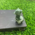 Natuurlijke groene steen alpaca kristal beeldje, schattig edelsteen gesneden lama decor 4cm - Groene Stip Jaspis