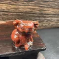Escultura de animal koala de piedra semipreciosa cristal decoración de escritorio. - Sésamo Rojo