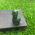 Natuurstenen alpaca beeldje, kristallen dier ornament, groene gesneden stenen decoratie - Robijn Zoisiet
