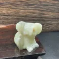 Figura de koala en cristal verde 3cm escultura de animal en piedra natural decorativa - Jade Afgano