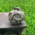 3.5cm natural gemstone pumpkin skull crystal carving, unique gemstone finish, tabletop decor. - Flame Stone