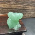 Hermosa figura de koala de cristal de aventurina verde natural de talla animal 3cm - Aventurina Verde