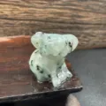 Escultura de animal koala de cristal aventurina verde de piedra natural 3cm SKU - Azul de Tianshan
