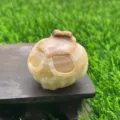 Natural gemstone ghost pumpkin skull carving 3.5cm crystal Halloween home decor - Afghan Jade