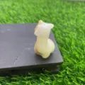Natuursteen kristal gesneden alpaca figuur schattig edelsteen lama dier huisdecoratie - Afghaanse Jade