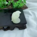 Handgeschnitzte Naturstein Adler Figur Mini Kristall Vogel Statue für Heim Büro Tisch Dekor - Afghanische Jade