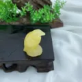 Gelbe Kristall Adler Schnitzerei Edelstein Vogel Figur kleiner Naturstein Tier Deko - Goldener Calcit