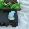 Opalit Kristall Vogel Figur Süße Adler Skulptur Miniatur Edelstein Schnitzerei Dekor SKU - Weißer Opal