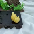 Natural stone crystal cat figurine, 3cm cute carved gemstone kitty ornament for decor. - Golden Calcite / 3cm / Gold