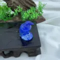 3cm Blauer Kristall Adler Figur Edelstein Geschnitzt Vogel Deko Sammlerstück Skulptur - Blauer Opalit