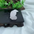 3cm Naturstein Kristall Adler Skulptur Halbedelstein Miniatur Vogel Figur Dekoration - Weiß Kristall
