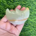 7cm agata verde naturale cristallo viso di luna scultura gemma guarigione variante sku - Giada Afgana
