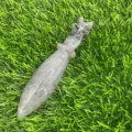 Statuetta di pugnale in cristallo di pietra preziosa naturale, artigianato 12cm per decorazioni. - Labradorite