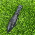 Coltello in cristallo naturale pugnale pietra semi-preziosa 12cm decorazione cristallo blu - Sodalite Blu