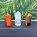3.5cm natürliche Halbedelstein Mini Kristall Säulen, Kristall Turm Dekoration Set. - Roter Jaspis / Kleine Säule
