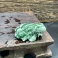 Figurine de grenouille sculptée en pierre naturelle statue d'animal cristal décoration 4cm vert - Jaspe à Points Verts