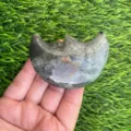 7cm naturale labradorite cristallo luna faccia intaglio pietra di cura decoro - Labradorite