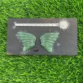 Natural green gemstone crystal wing charms set, 10cm healing stone DIY jewelry making supplies. - Green Aventurine