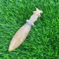 Statuetta di coltello in cristallo di pietra naturale, modello di pugnale decorativo 12cm - Avventurina Arancione