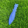 Pugnale in cristallo di pietra semi-preziosa naturale 12cm campione minerale curativo - Opalite Blu