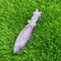 Pugnale in cristallo viola di pietra semipreziosa naturale 12 cm decorazione scrivania - Fosfosiderite