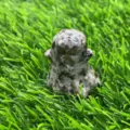 3cm Natural Stone Small Ghost Crystal Figurine Halloween Crystal Ghost Home Room Decoration - Flame Stone