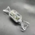 Kristall Stein Bonbon Glasflasche Ornament, Grüne Kristalle Chips Variante Geschenk - Moosachat