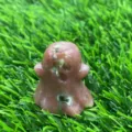 3cm Natural Crystal Ghost Figurine Healing Stone Carving Halloween Decor Halloween Gift - Pink Tourmaline