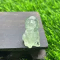 3cm kleiner Naturstein Edelstein Welpe Figur Deko Kristall Golden Retriever Skulptur - Fluorit