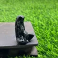 1.5 Pouces Cristal Naturel Mère Terre Gaia Figurine Statue De Déesse En Pierre Noire - Obsidienne