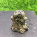 3cm natural crystal stone ghost figurine crystal carving Halloween spooky home room decor - Roadside Stone