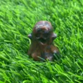 Natural stone crystal ghost carving, 3cm cute halloween gemstone spirit figurine decor. - Sesame Stone