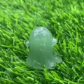 Natural green crystal ghost carving gemstone figurine for Halloween decor crystal healing collectable - Green Aventurine