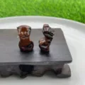 30mm Cristal Naturel Statue Corps Féminin Pierre Précieuse Déesse Sculpture Variante Marron - Obsidienne Acajou