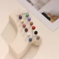 Kleurrijke hijab magnetische knoppen set, sterke magnetische spelden voor sjaals, mode. - 12 Paar PVC Kaart Verpakking / Meerkleurig