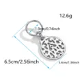 Alloy hollow scarf buckle elegant metal shawl ring minimalist clothing accessory details - Vine Pattern Silver